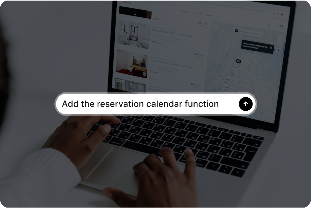ask Wegic to add a booking system on the AI-generated website