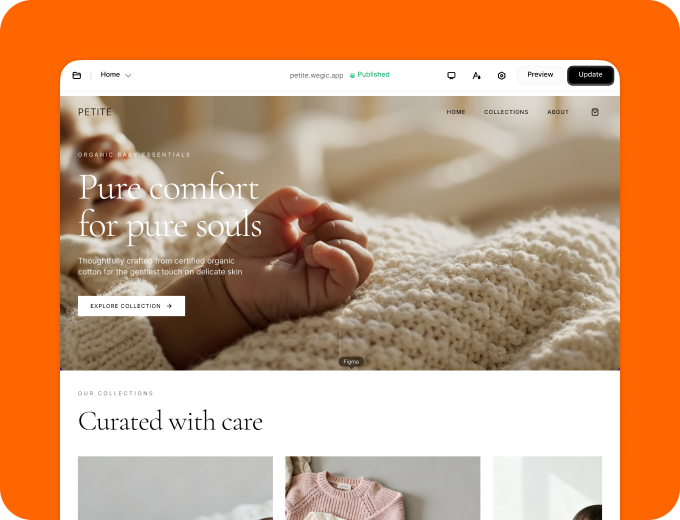 wegic build Christmas Promotion Page