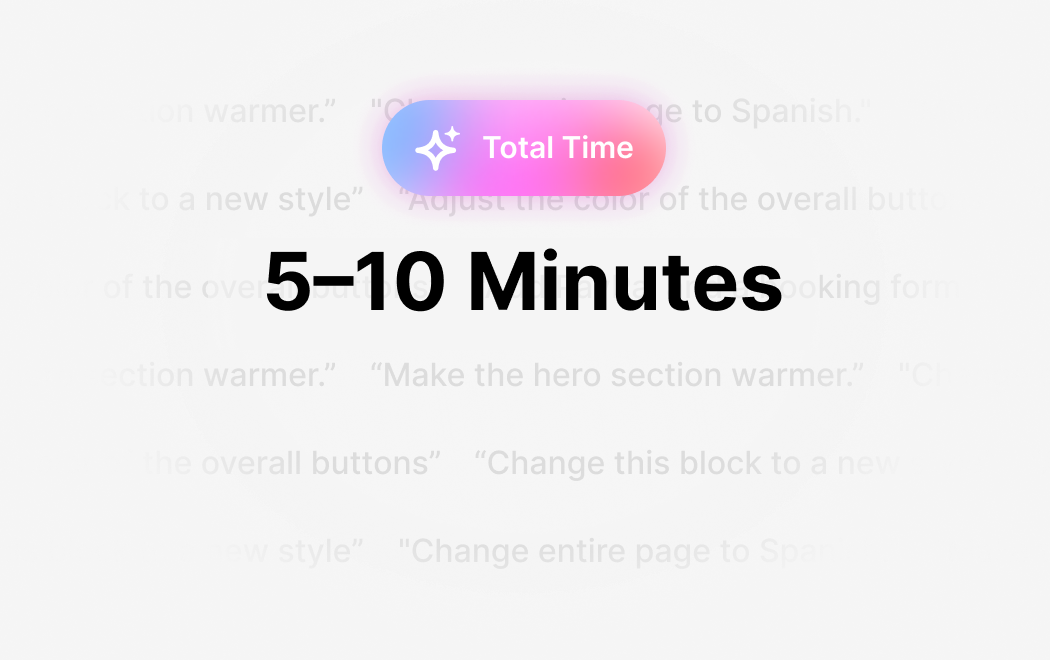 Wegic generates websites in 10 minutes
