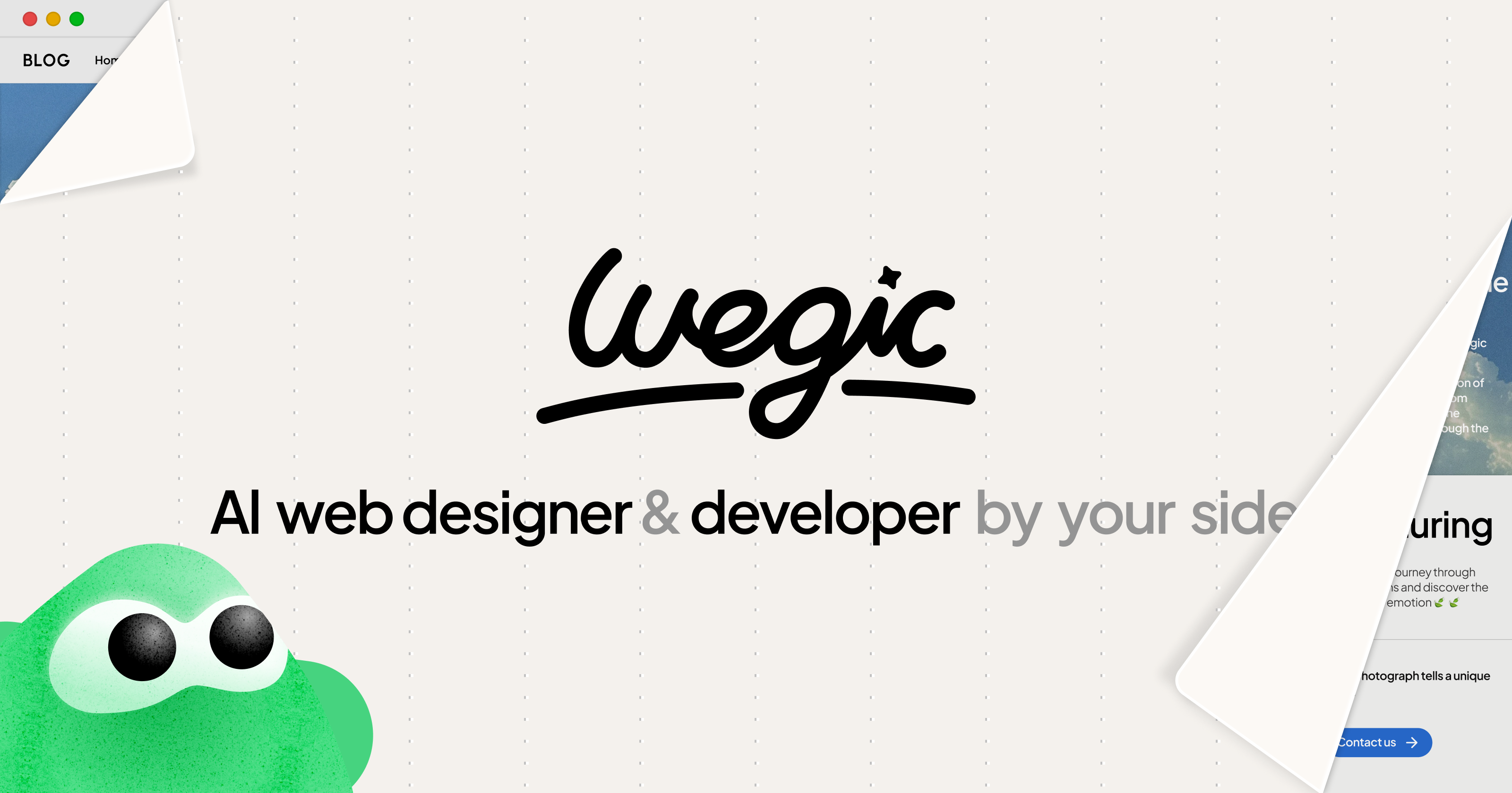 Wegic Your AI Website Team Designer Developer Manager