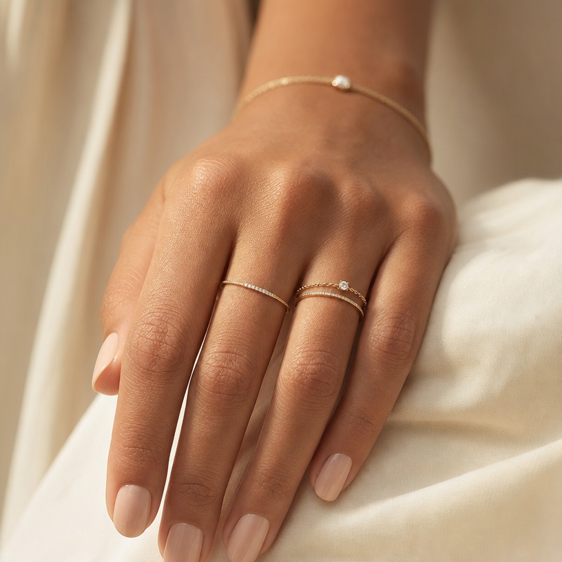 Handcrafted jewelry detail