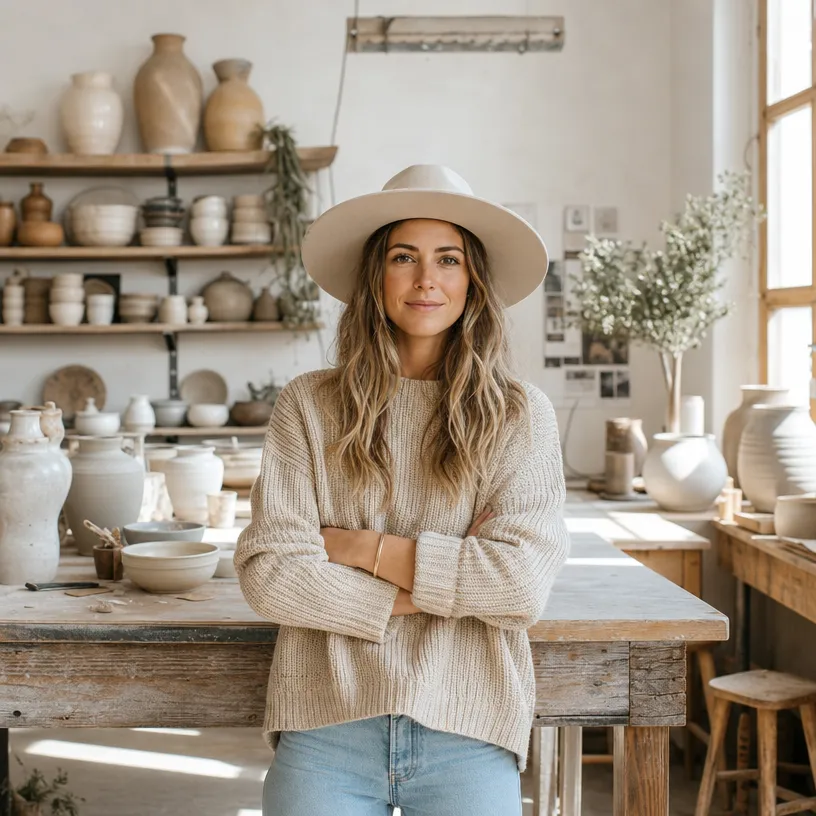 Creative Director with Hat