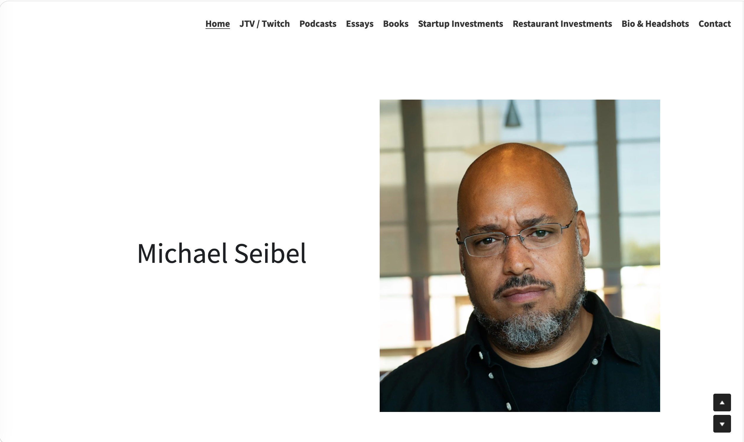 Michael Seibel strikingly personal website example Michael Seibel strikingly personal website example