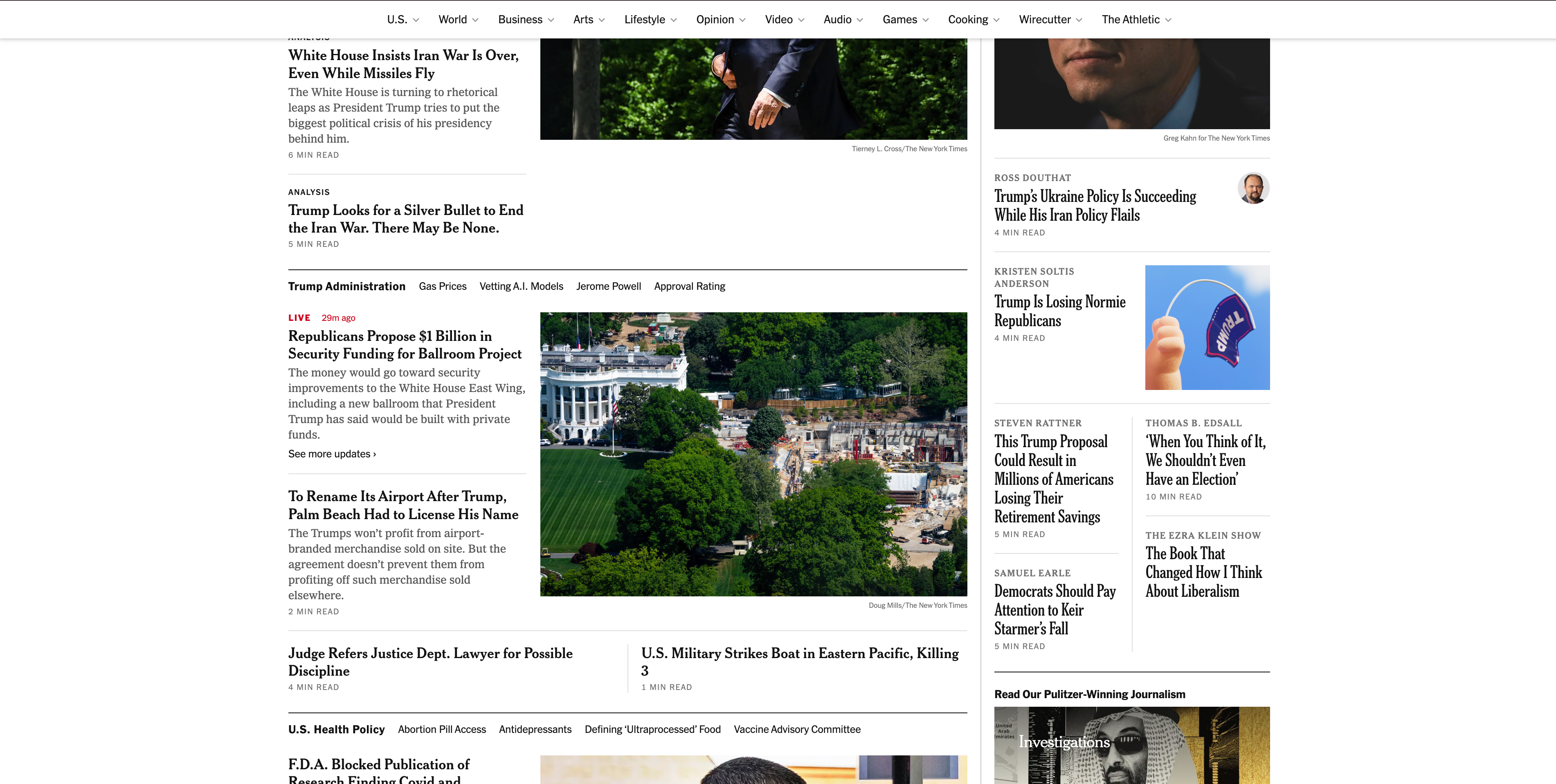 esempio di layout del contenuto reattivo del New York Times esempio di layout del contenuto reattivo del New York Times