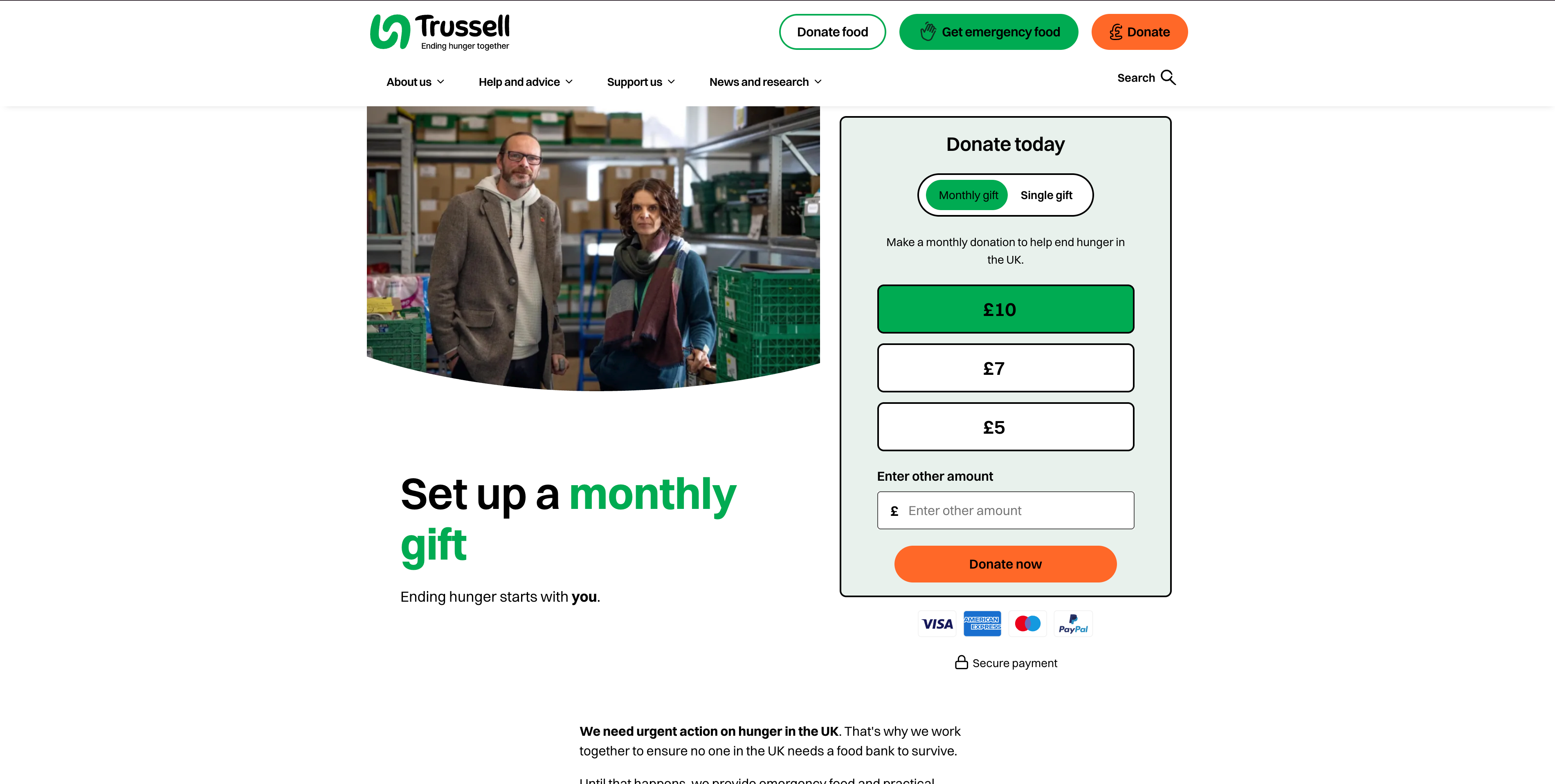 The Trussell Trust The Trussell Trust