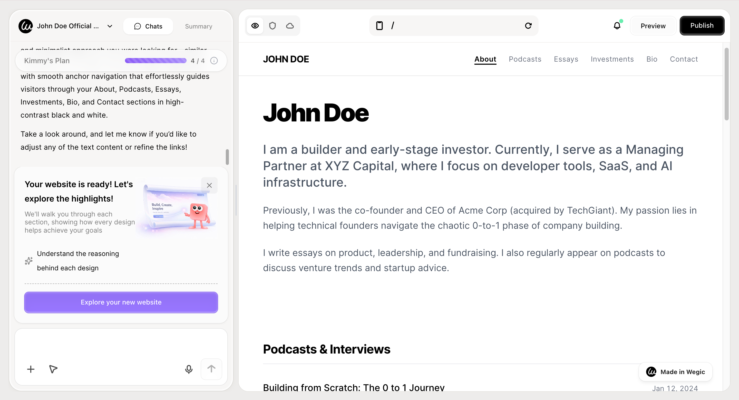 Wegic AI website builder Strikingly alternative Wegic AI website builder Strikingly alternative