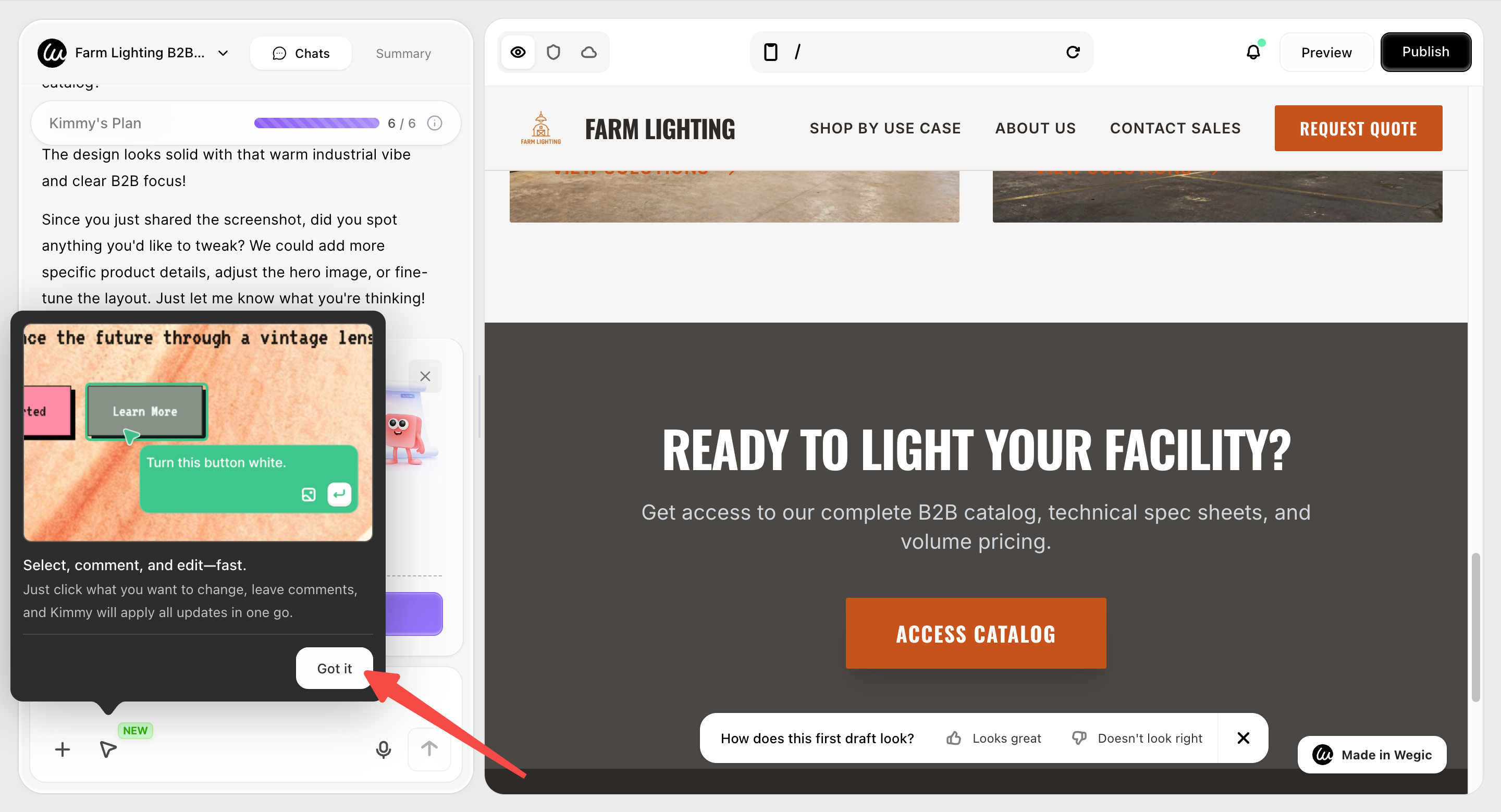 選択と会話でサイトを編集 選択と会話でサイトを編集