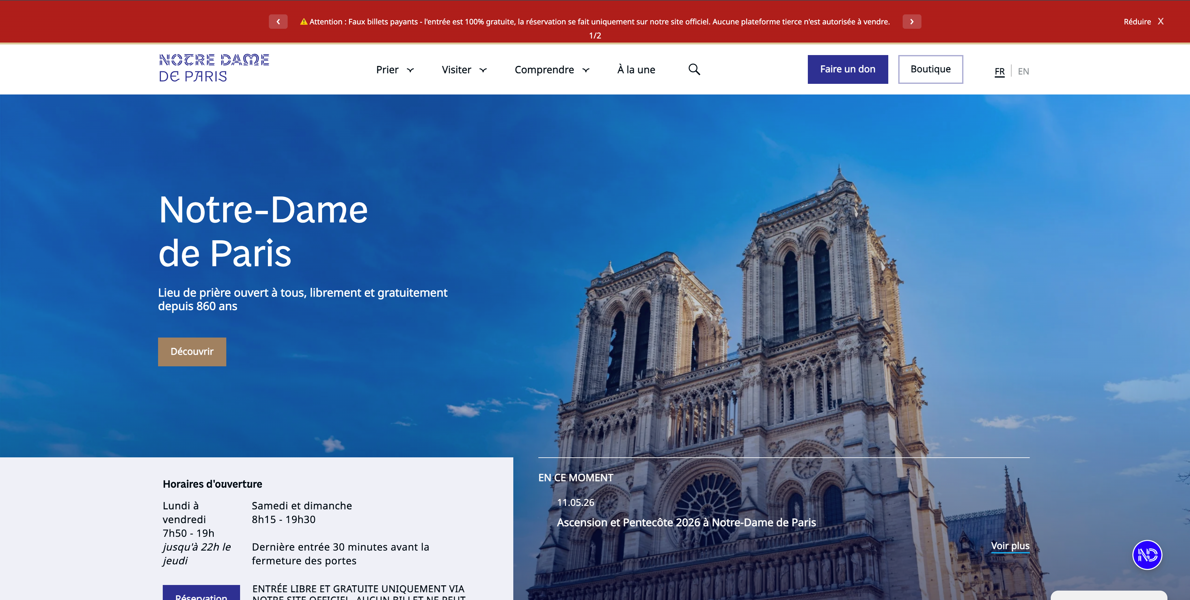 Notre-Dame de Paris cathedral website example 2026 Notre-Dame de Paris cathedral website example 2026