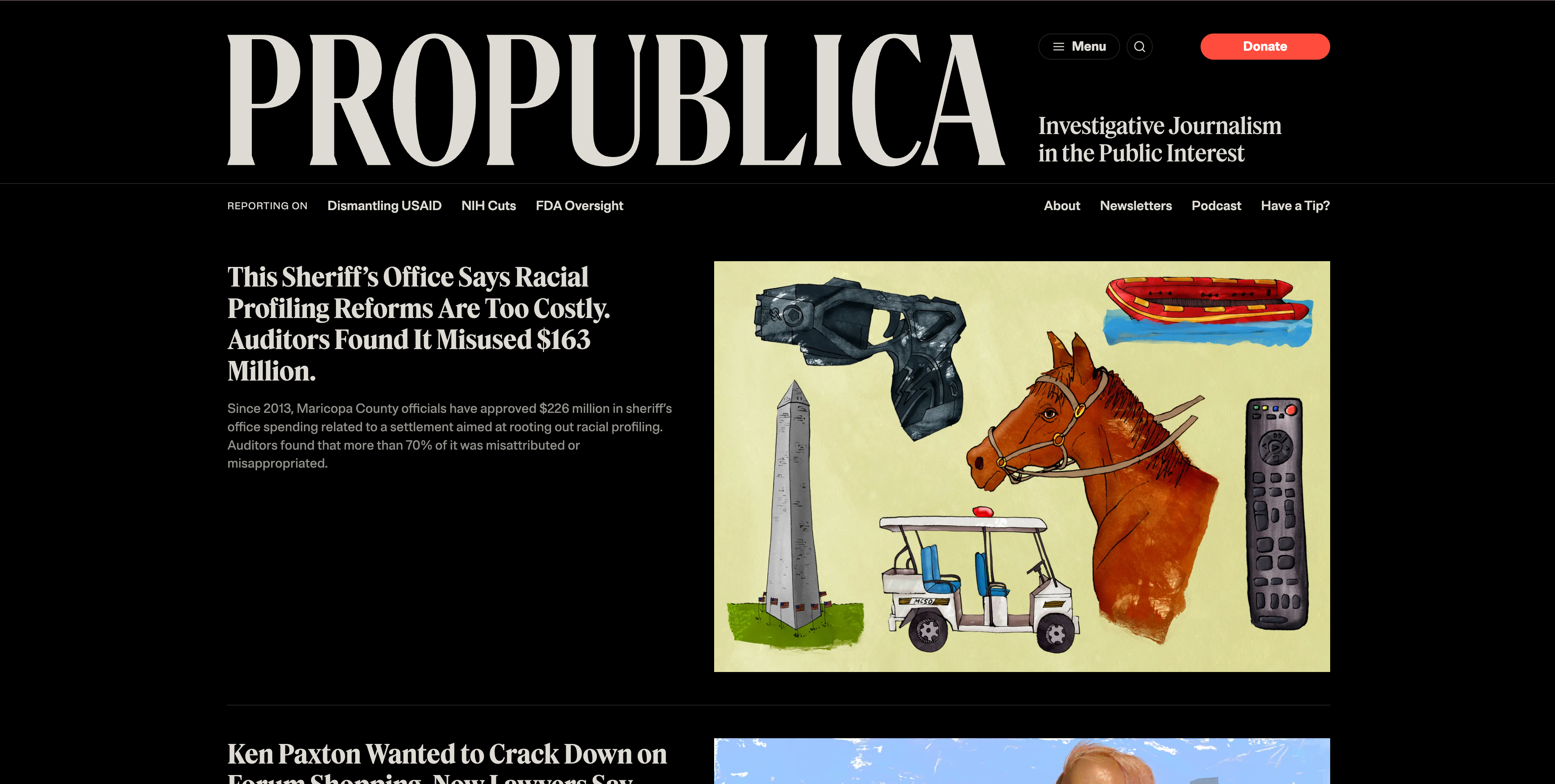 ProPublica nonprofit newsroom website example ProPublica nonprofit newsroom website example