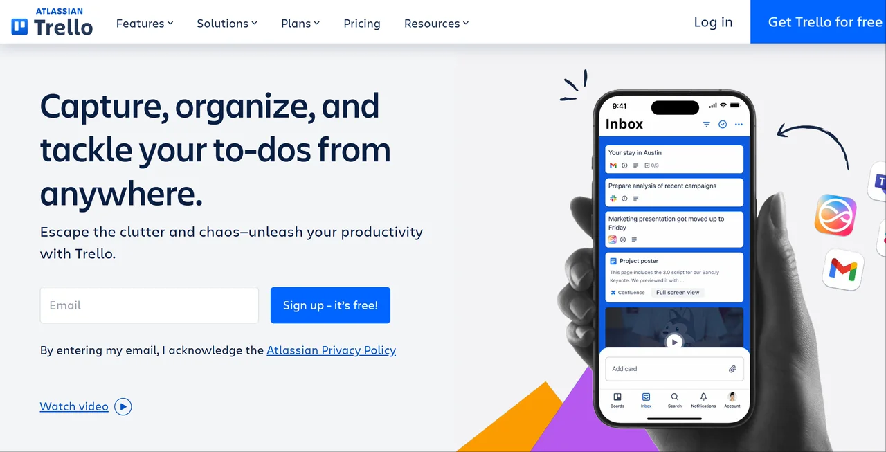 Trello – The Visual Landing Page