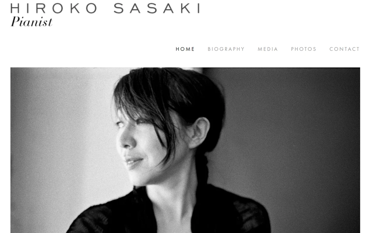Homepage of Hiroko Sasaki website