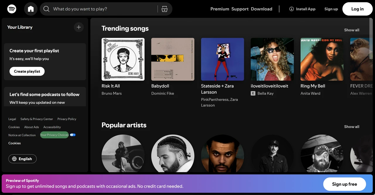 Homepage of spotify.design