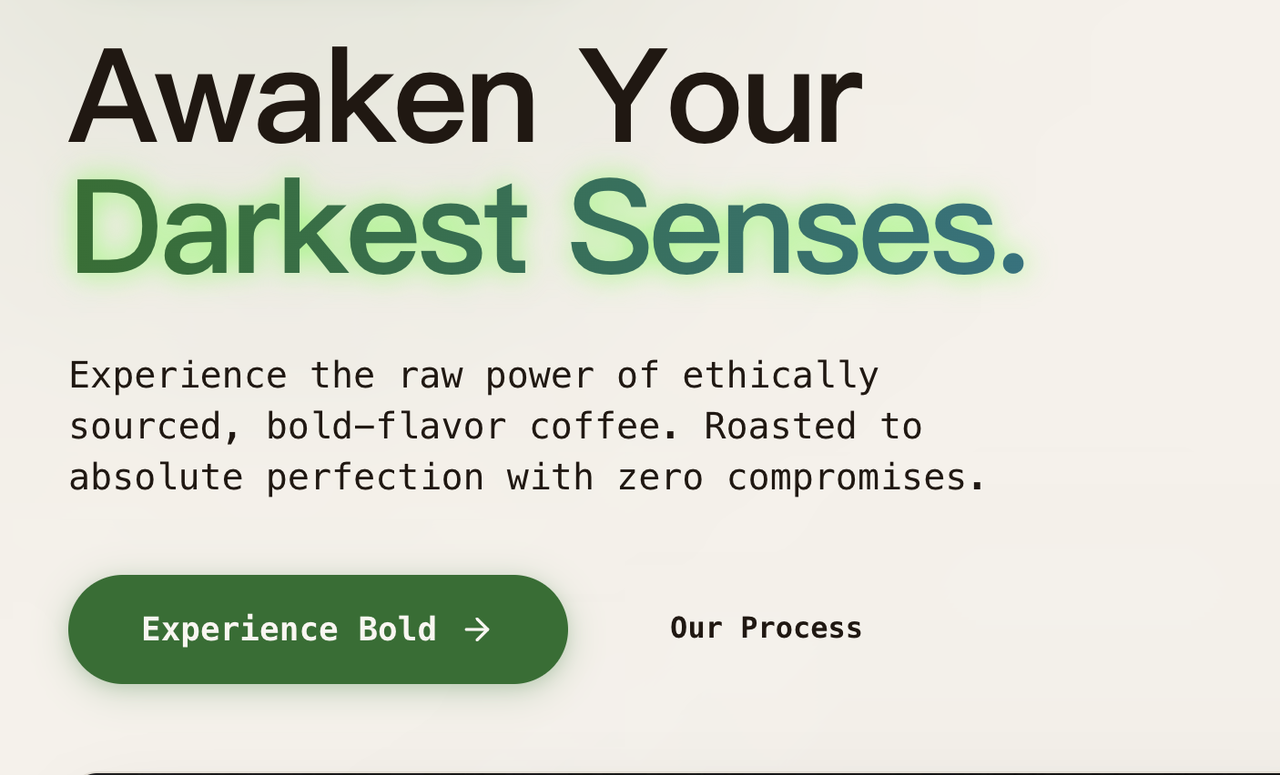 exemplo de site com IA