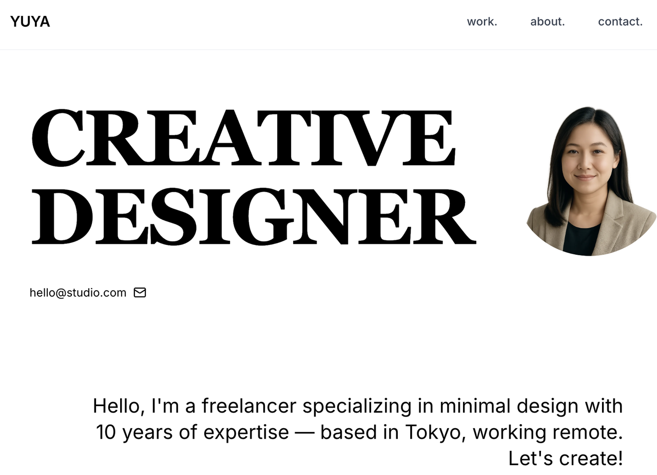 diseño de sitio web simple