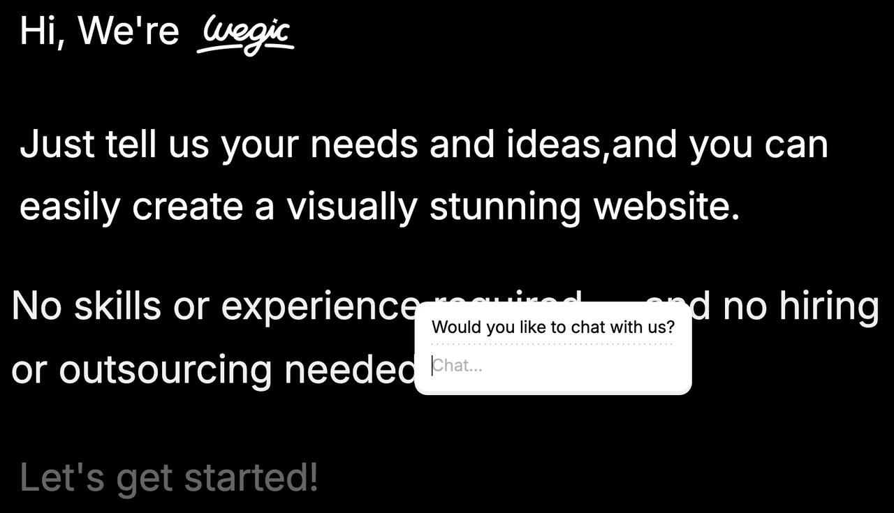 costruttore di siti web con l'IA
