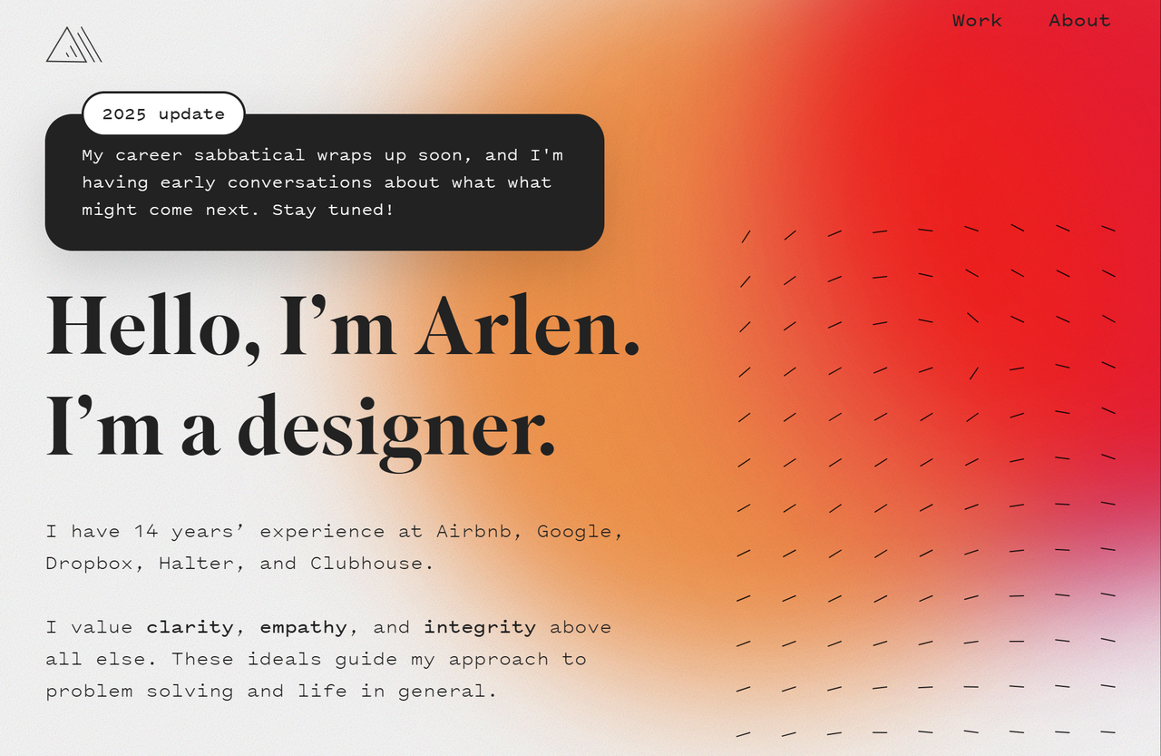 Homepage of Arlen McCluskey - a designer Homepage of Arlen McCluskey - a designer