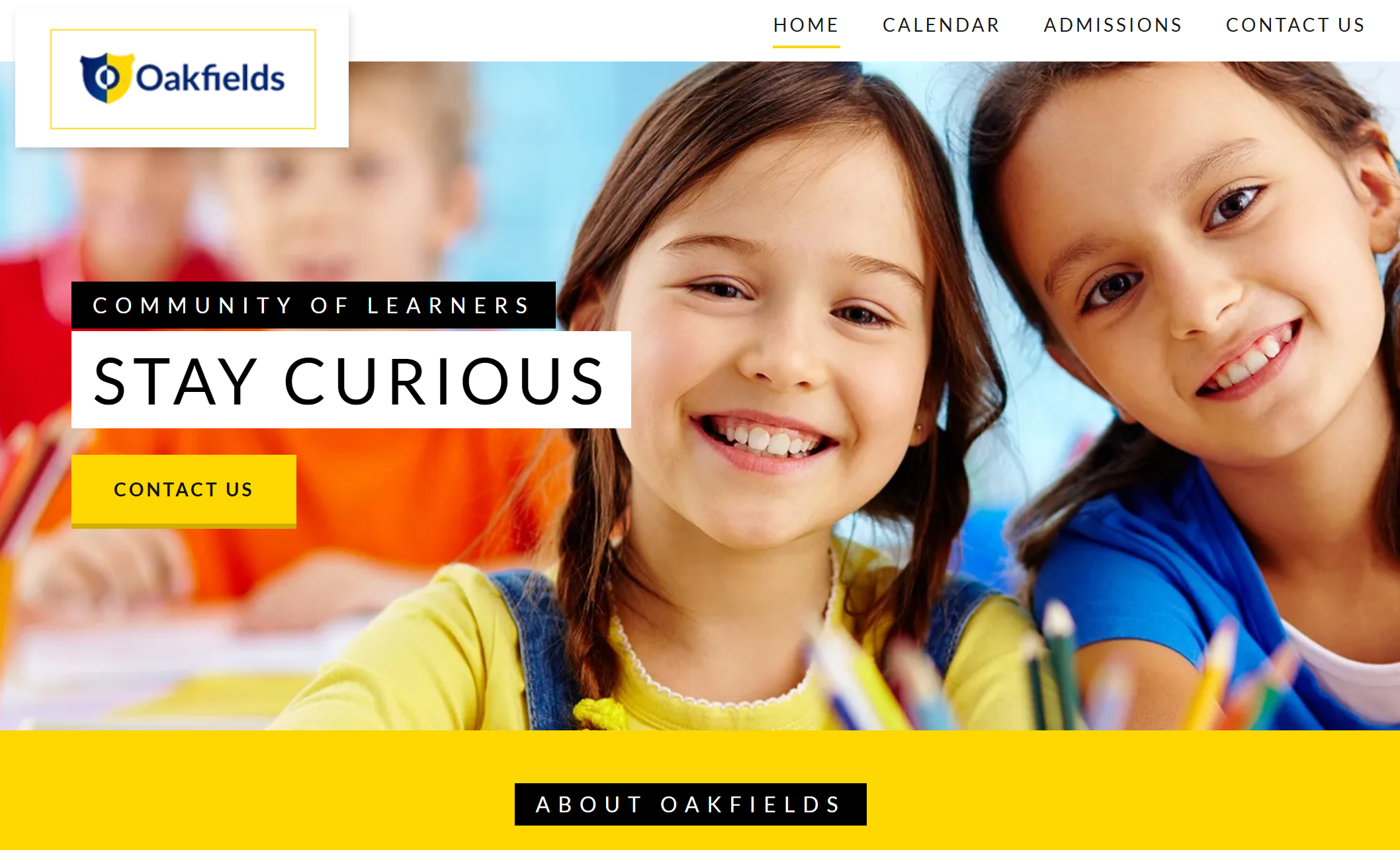 Página inicial da Oakfields Página inicial da Oakfields