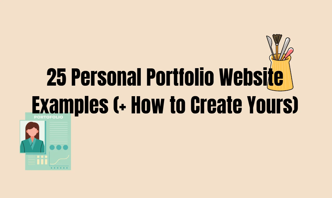 25 personal portfolio website examples (+ How to Create Yours) text and portfolio icon 25 personal portfolio website examples (+ How to Create Yours) text and portfolio icon