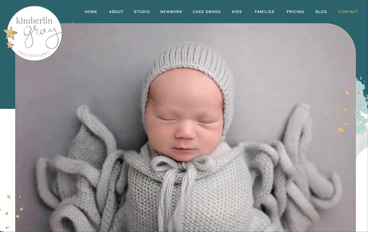 Homepage of Kimberlin Gray - creative studio