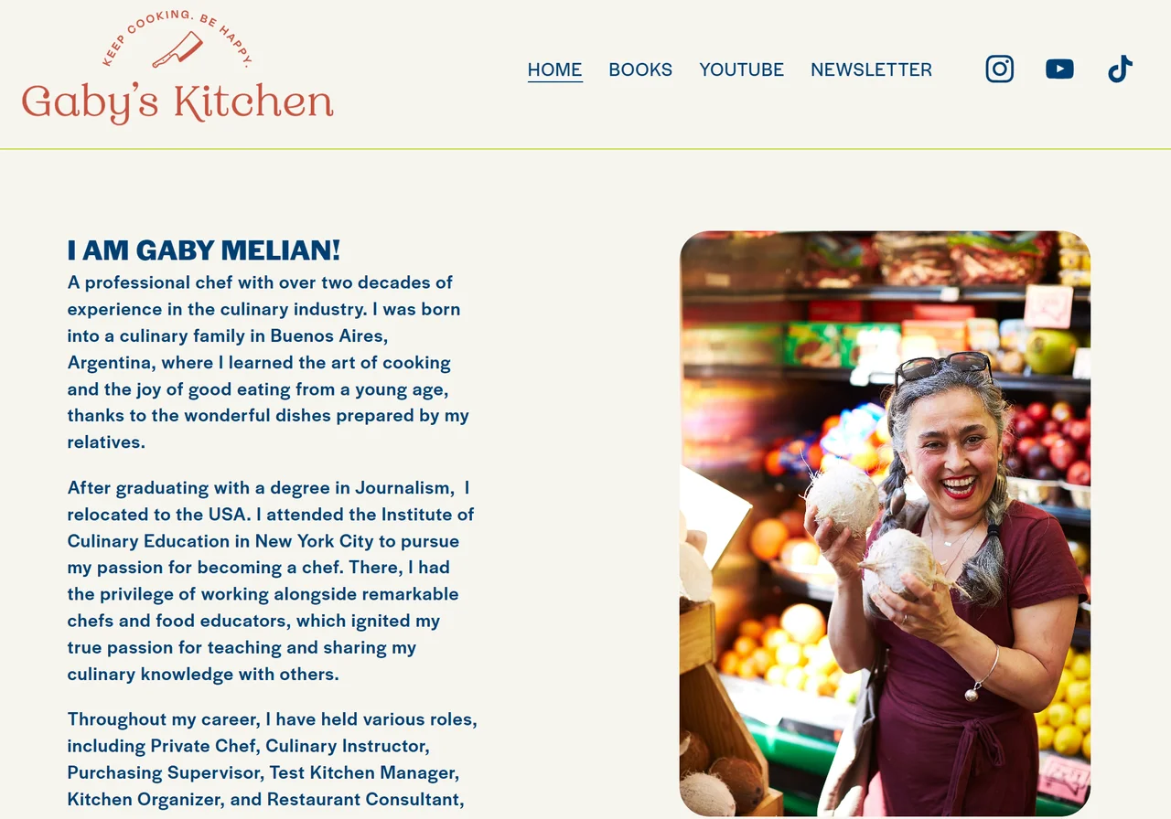 Homepage of Gaby Melian – Chef & Content Creator Homepage of Gaby Melian – Chef & Content Creator