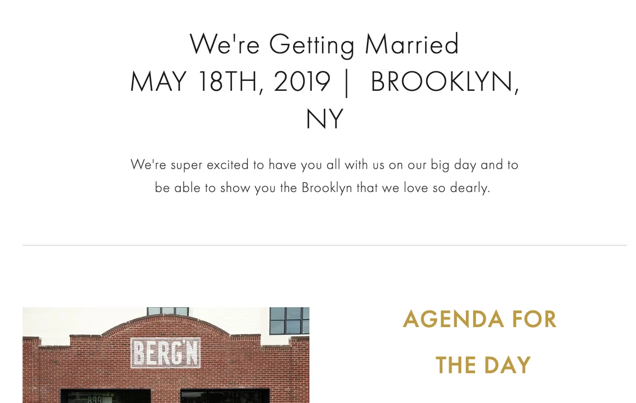 diseño de sitio web de bodas