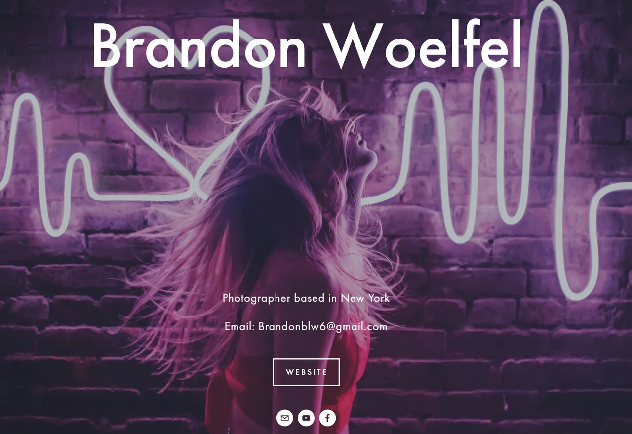 Homepage of Brandon Woelfel – Creative/Influencer