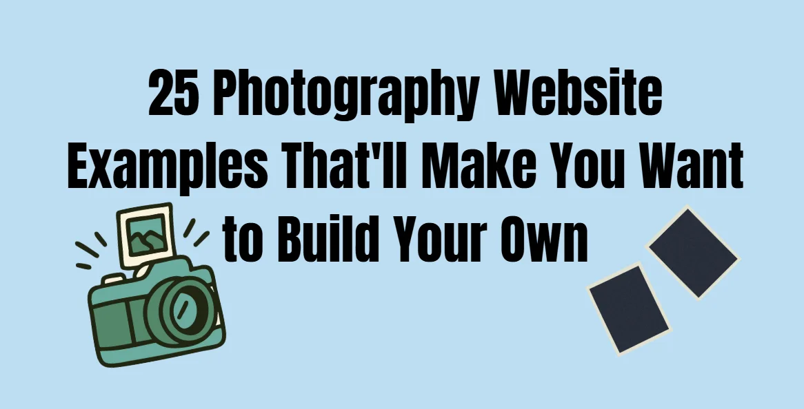 25 photography website examples that will make you want to build your own