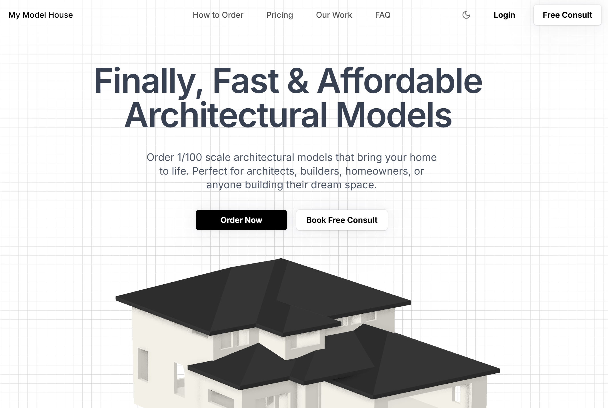 Página inicial do My Model House Página inicial do My Model House