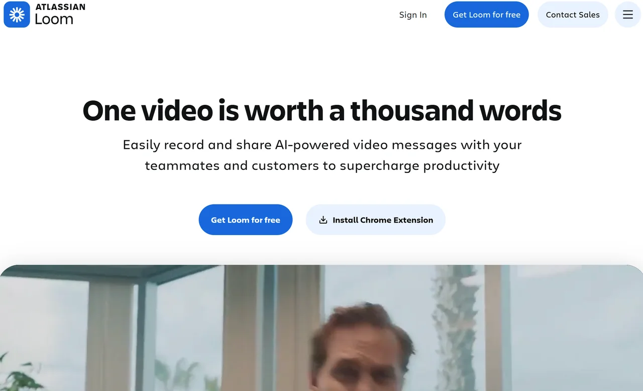 Loom – The Video Messaging Landing Page