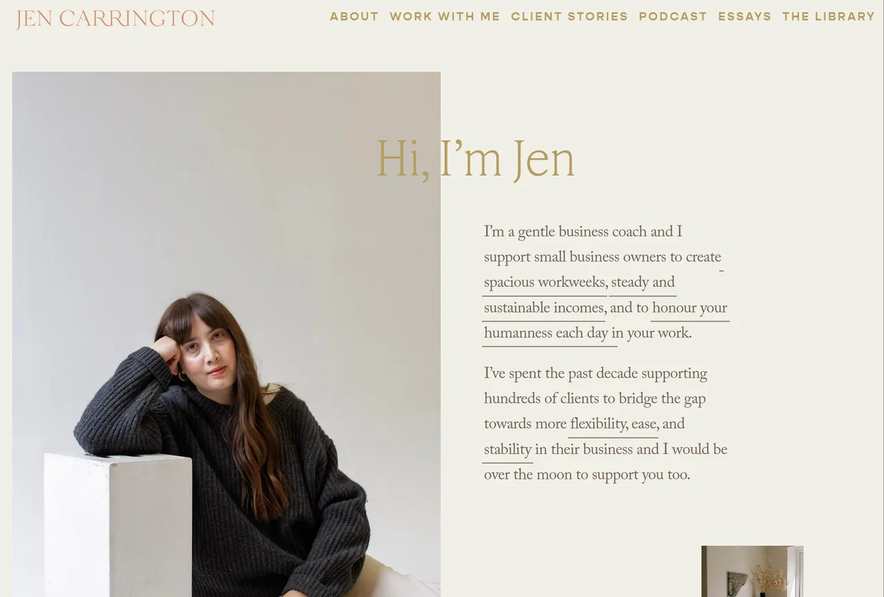 Homepage of Jen Carrington – Creative Coach Homepage of Jen Carrington – Creative Coach