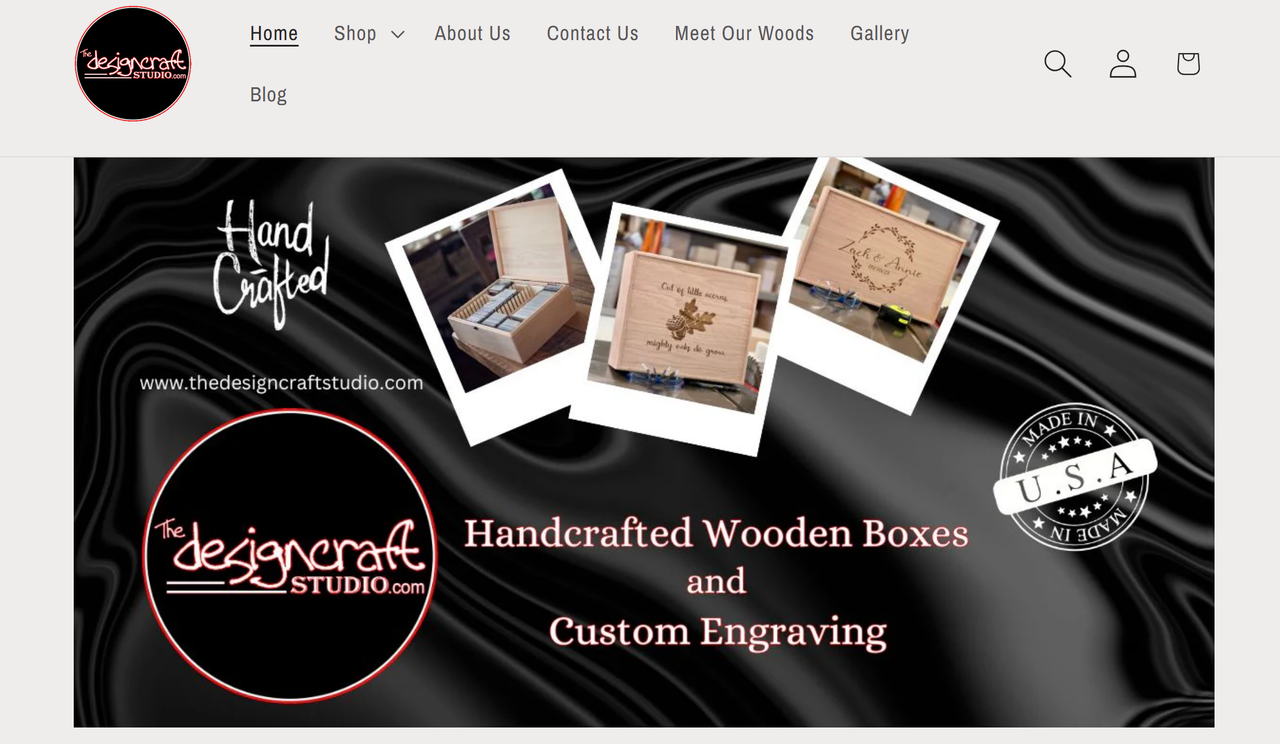 Homepage of DesignCraft — Design Studio Homepage of DesignCraft — Design Studio