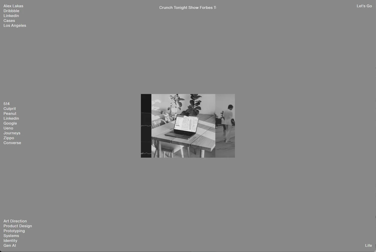 Homepage of Alex Lakas – UX Designer Homepage of Alex Lakas – UX Designer