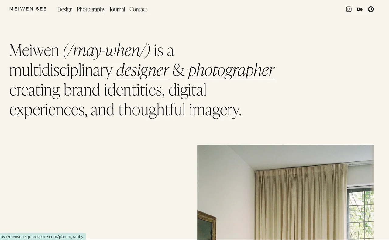 Homepage of Meiwen See – Multi-Disciplinary Creative