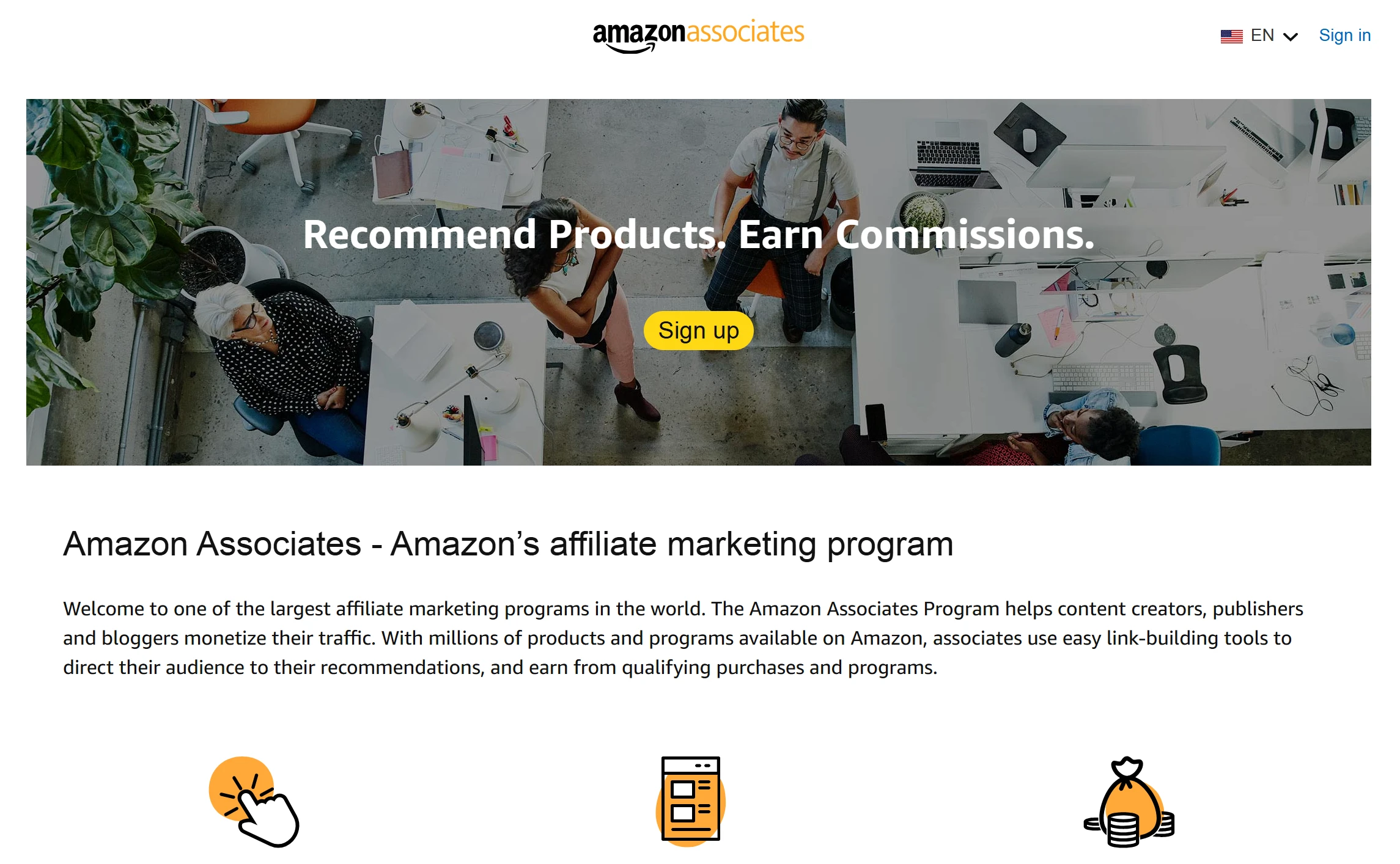 Amazon Associates - Amazon's affiliate marketing
