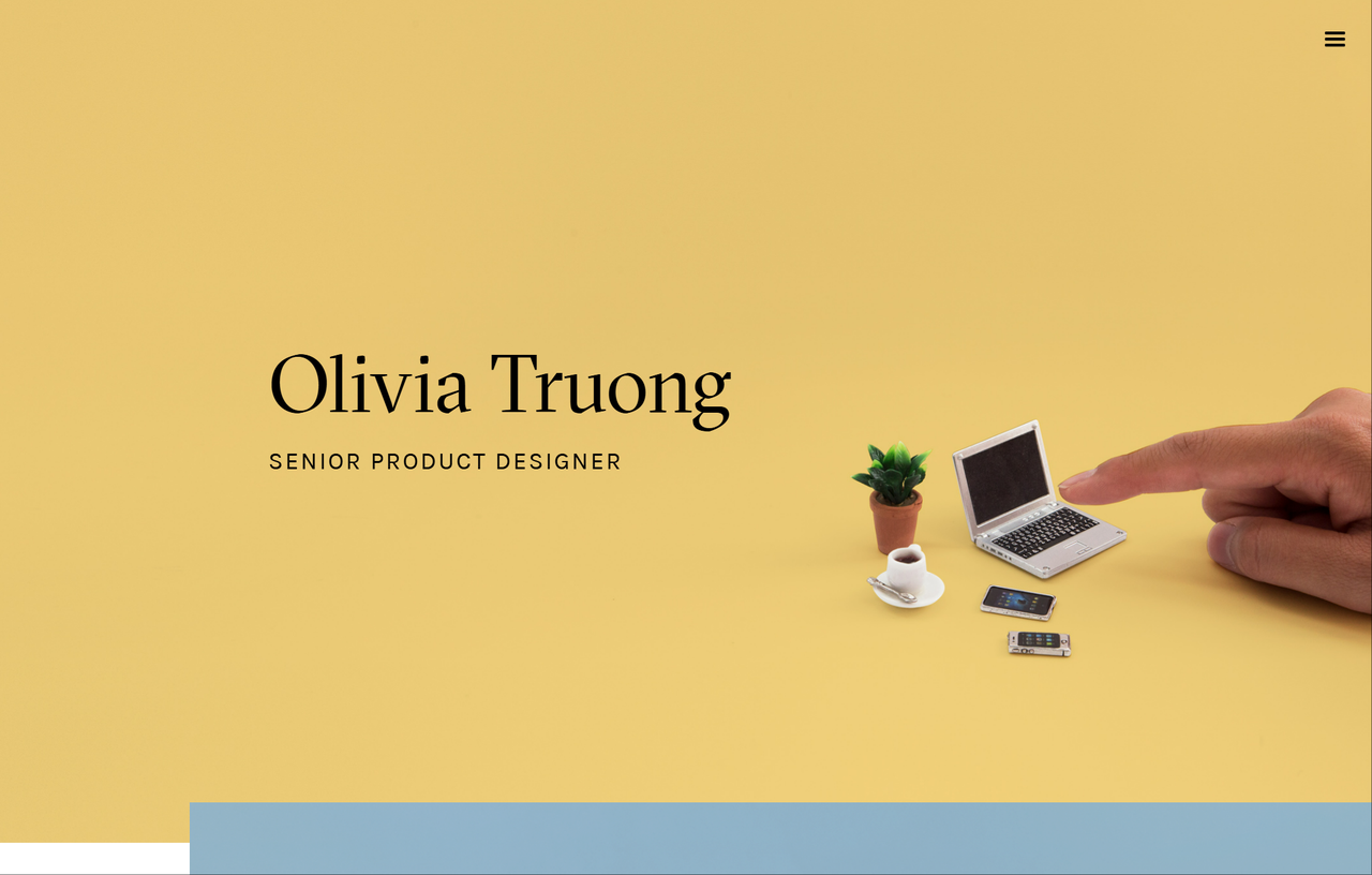 Homepage of Olivia Truong – Product Designer Homepage of Olivia Truong – Product Designer