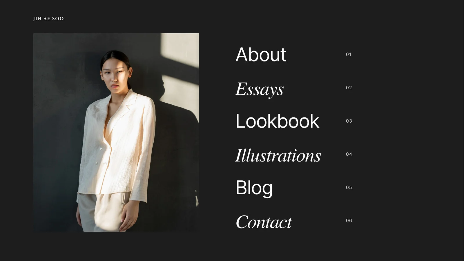 Site de currículo preto e branco no Canva Site de currículo preto e branco no Canva