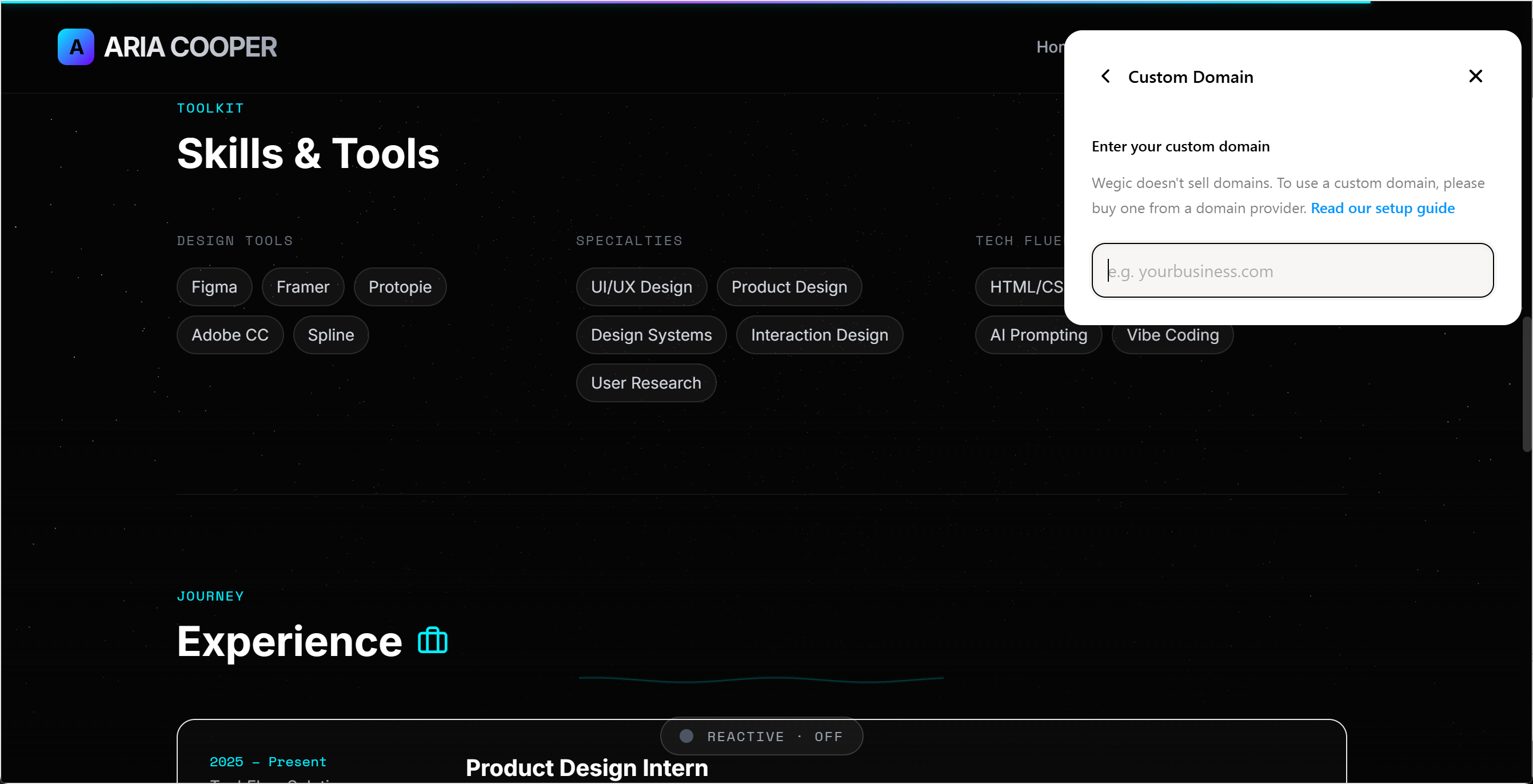 Interface de conexão de endereço de site personalizado do Wegic para publicação profissional de site Interface de conexão de endereço de site personalizado do Wegic para publicação profissional de site