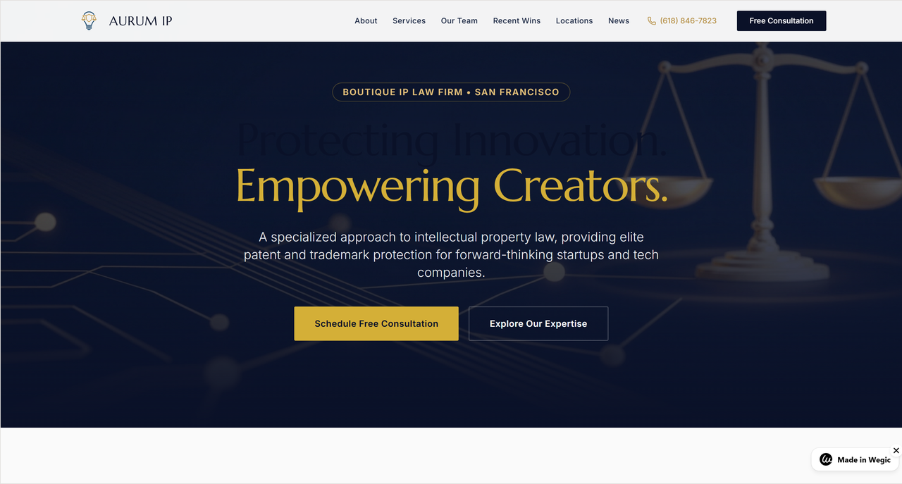 Wegic AI interface showing the automated generation of a law firm team section with professional headshots and expert bios. Wegic AI interface showing the automated generation of a law firm team section with professional headshots and expert bios.