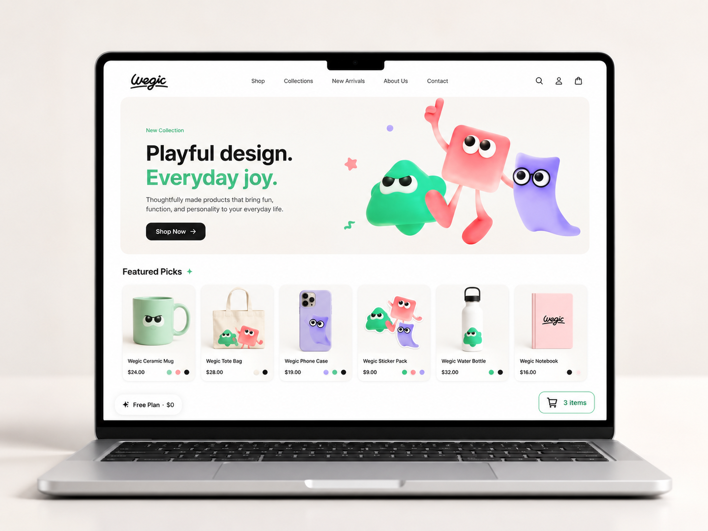 AI Free Ecommerce Website Builder | Sell Online for $0 Setup