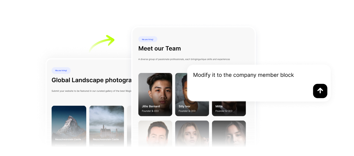 Ask Wegic AI to add features for Chinese website