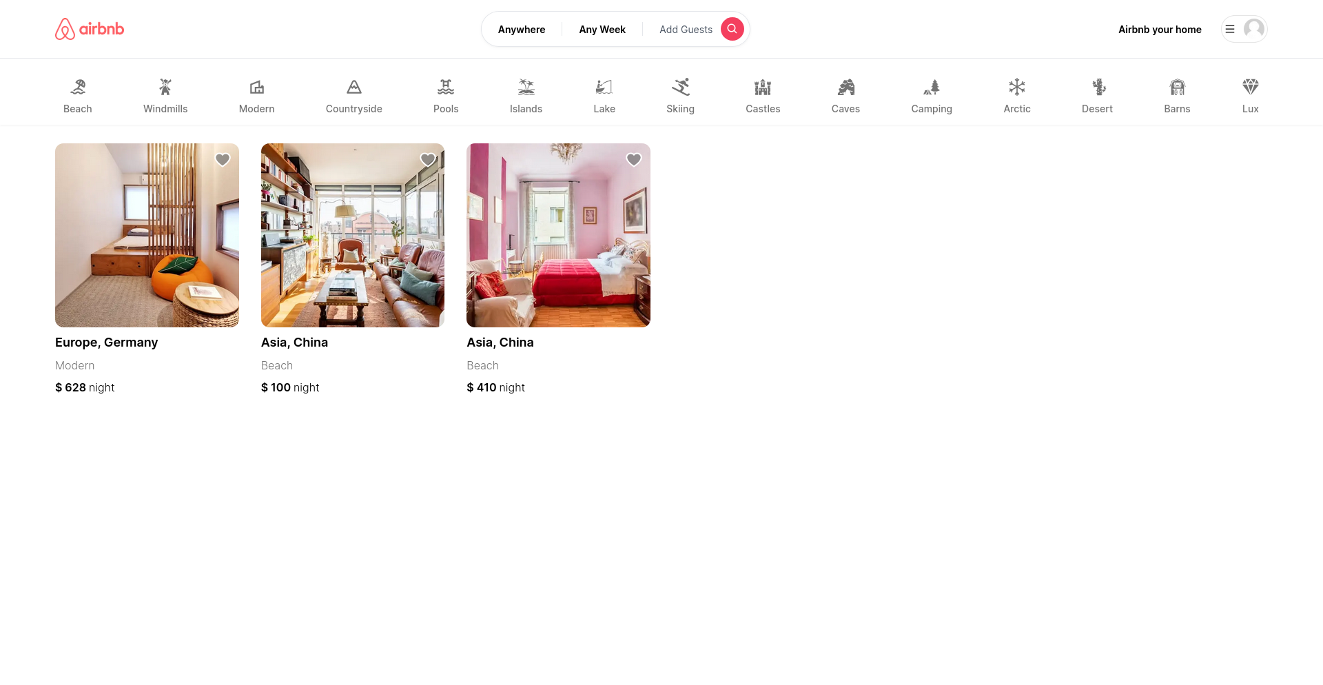 Airbnb Clone Tan Five