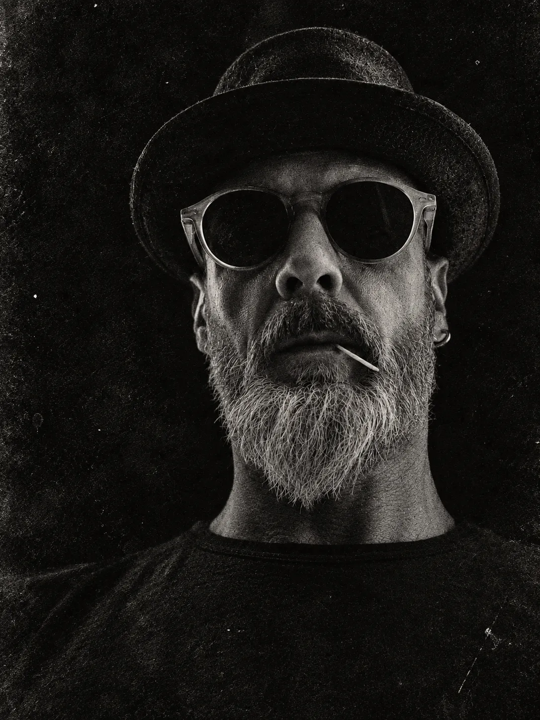 Portrait de Michael Gramm en clair-obscur