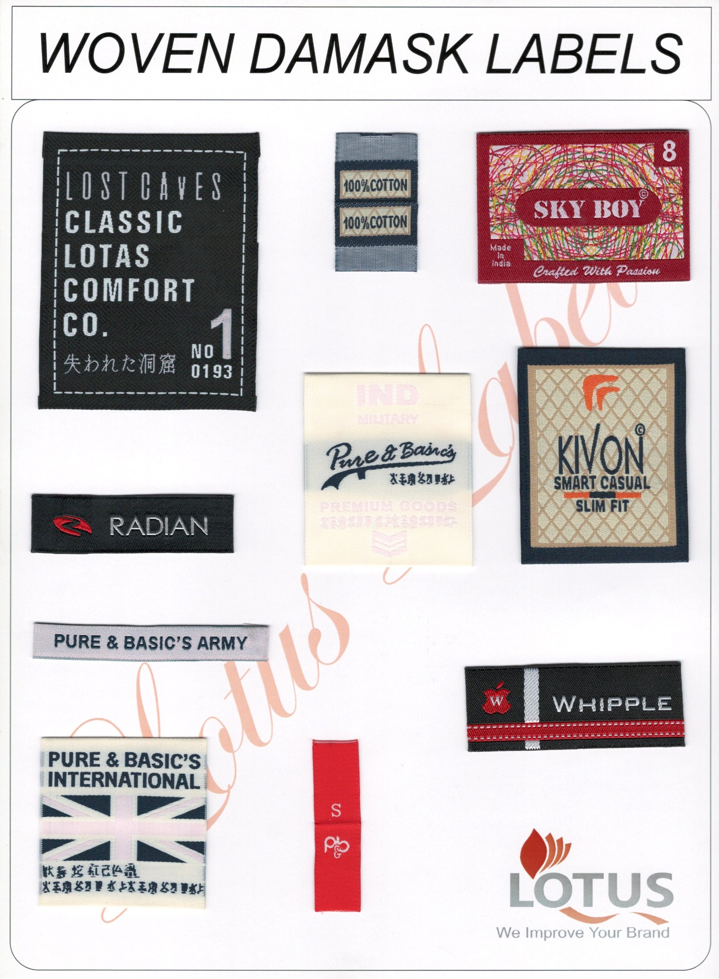 Damask Labels