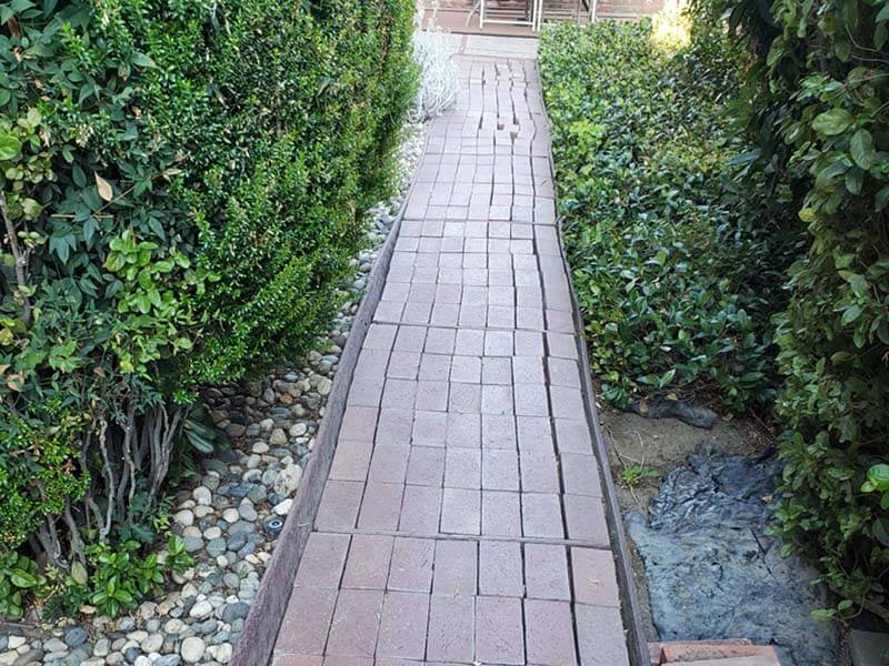 Pavers Walkway before
