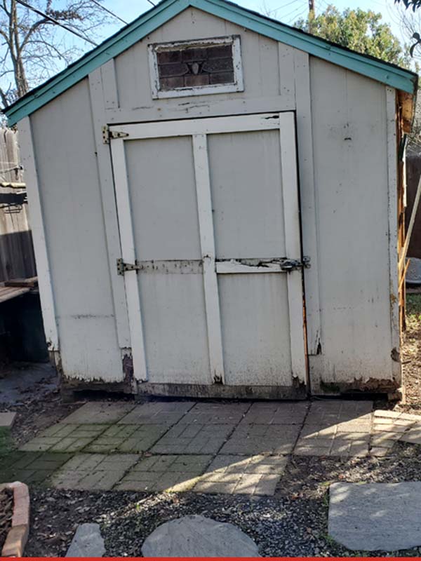 Shed Rebuild before