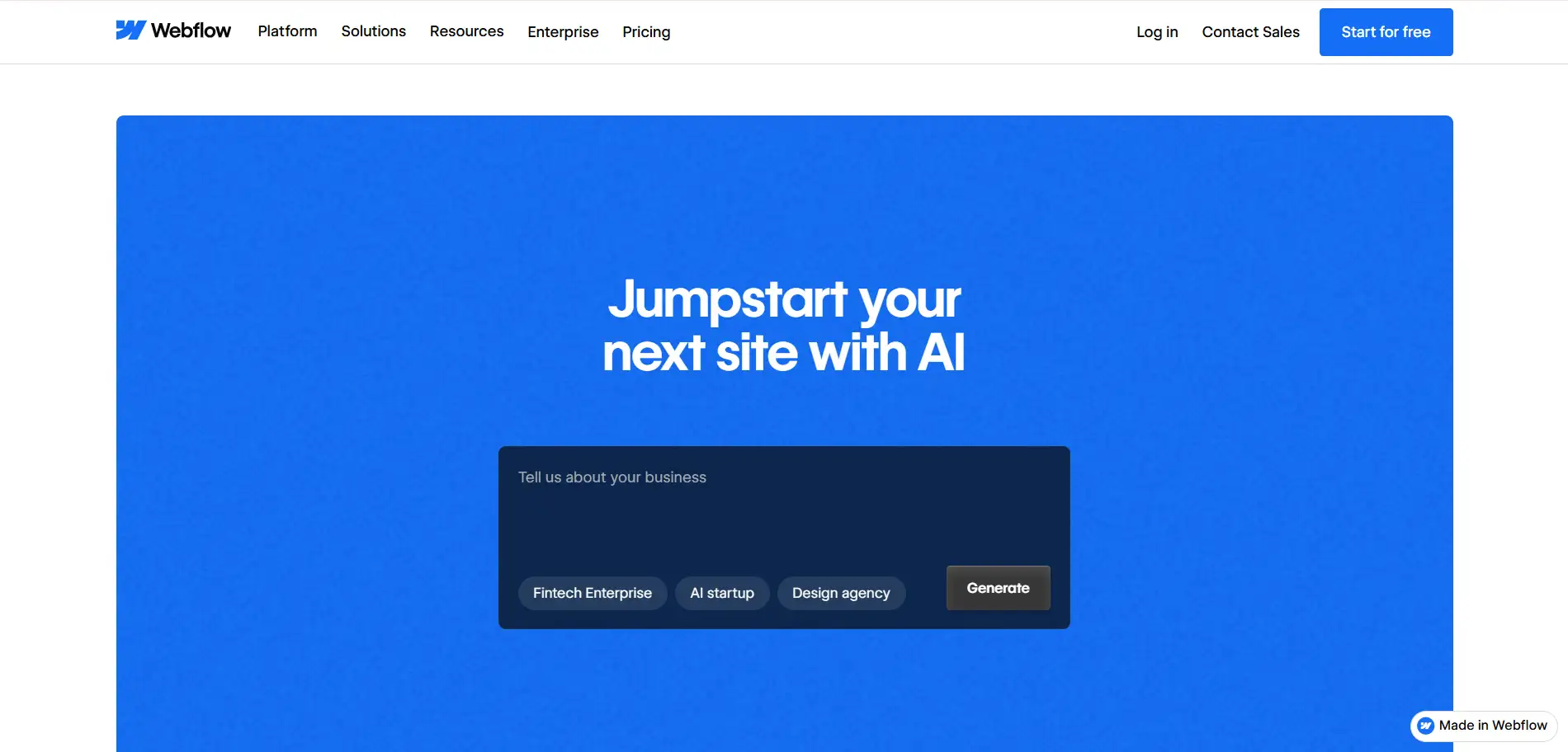 Webflow AI Webflow AI