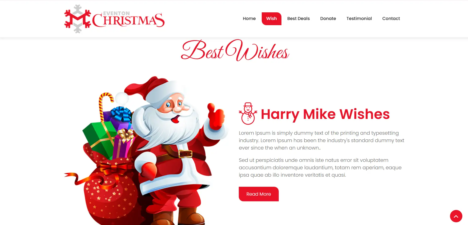 Free Christmas Website Template for Small Businesses Free Christmas Website Template for Small Businesses