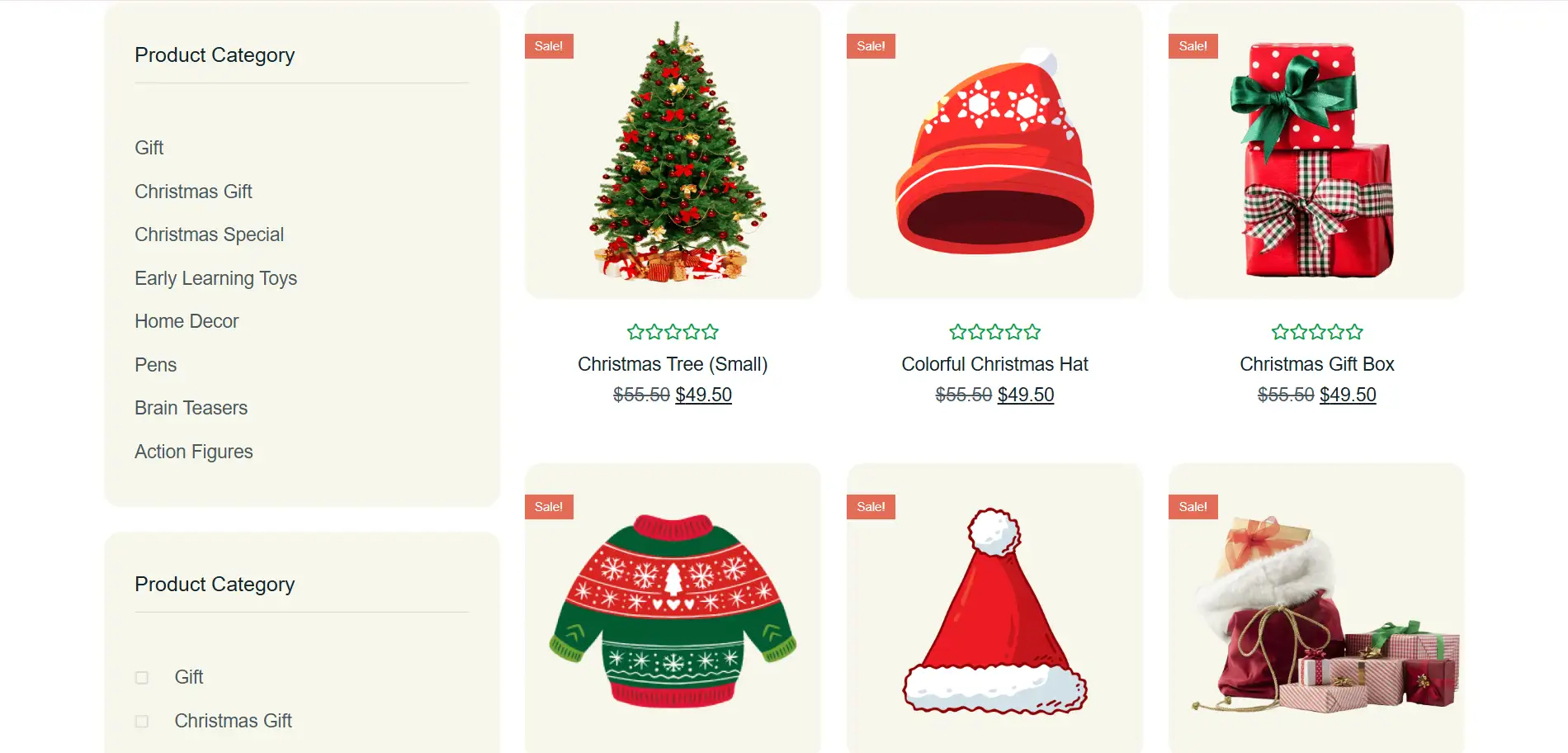 Christmas Gift Guide Website Template Christmas Gift Guide Website Template