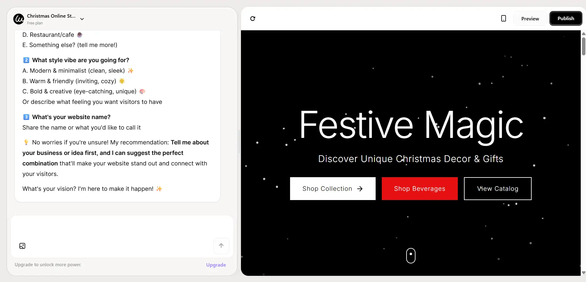 Customizable Christmas Website Template Customizable Christmas Website Template