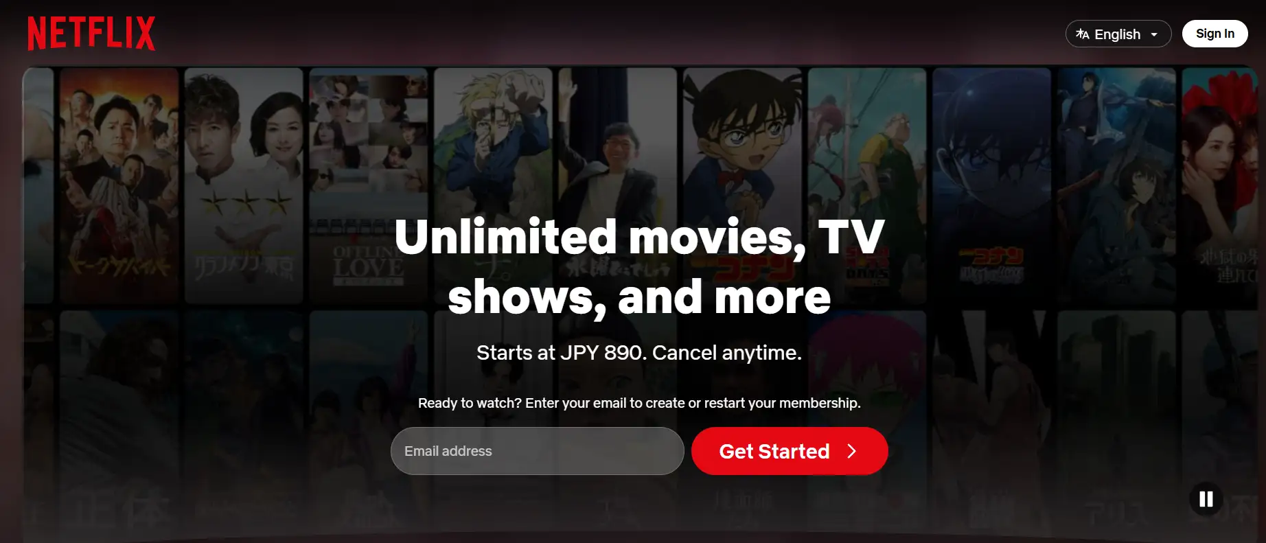netflix homepage